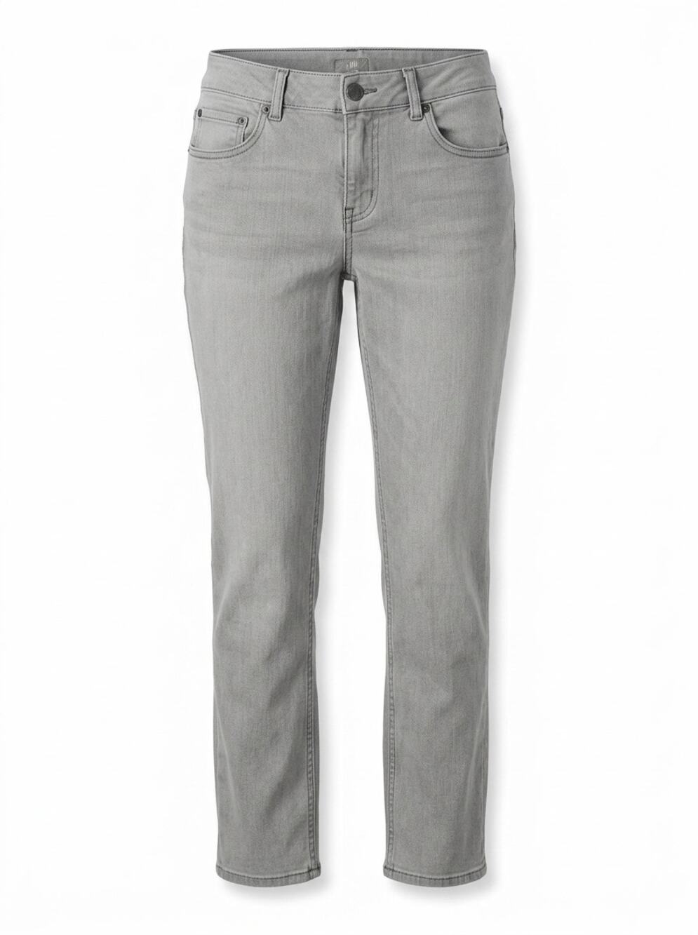 J.Jill Slim LEG Gray Stretch Denim Jeans Solid Straight Women Size 2P